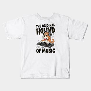 Hound of Music Funny DJ Dog Kids T-Shirt